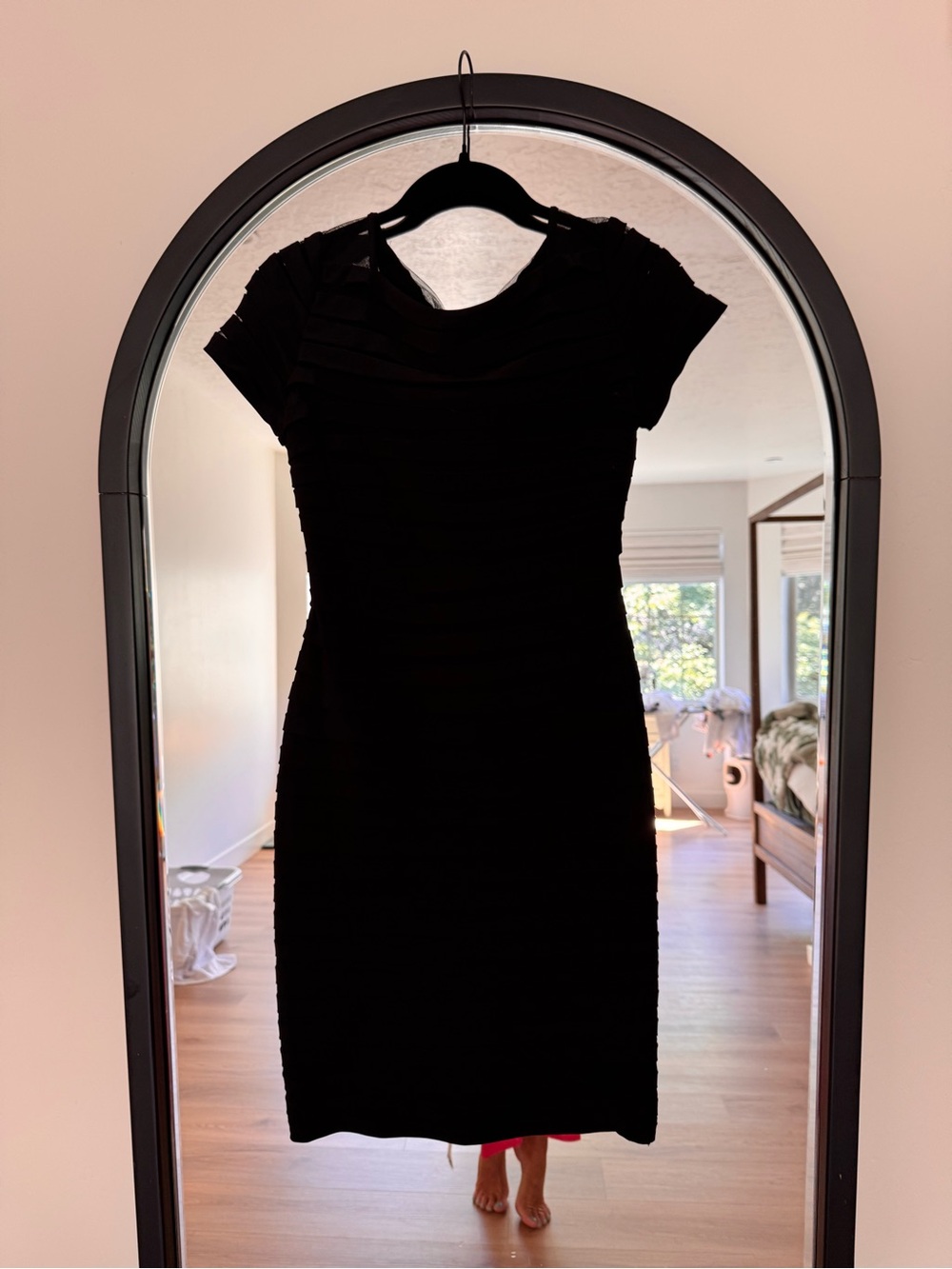 Black cocktail semi formal dress